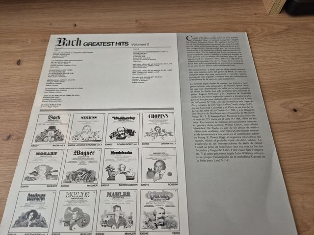 Vinilo Bach Greatest Hits Vol. 2