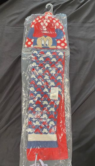 Conjunto Gorro y Bufanda Disney Minnie