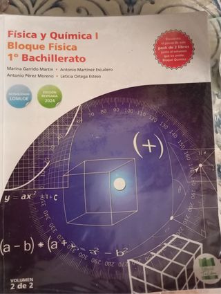 libro Física y Química I bloque fisica 1º bachille