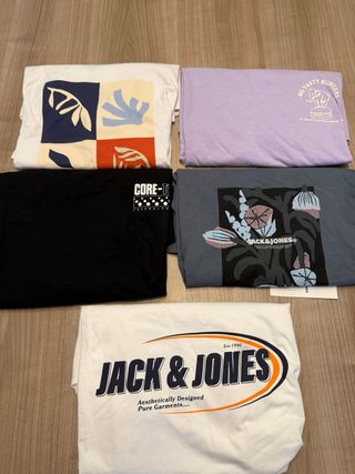 Lote 5 Camisetas Jack & Jones Chico