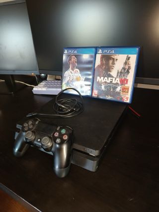 PS4 1TB Negra + Mando DualShock y Cable