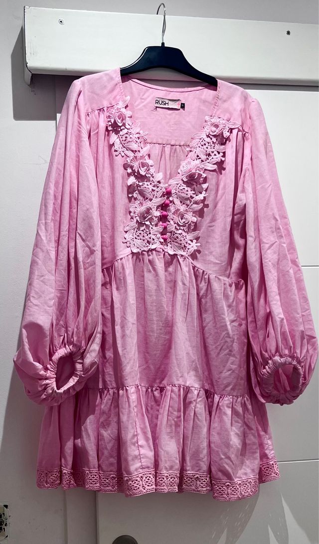 Vestido rosa Rush talla única