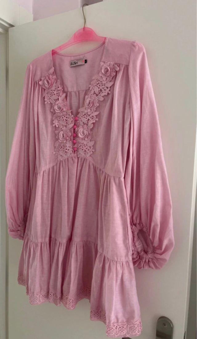 Vestido rosa Rush talla única