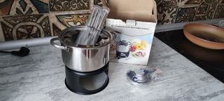 Set de fondue acero inoxidable 10 piezas