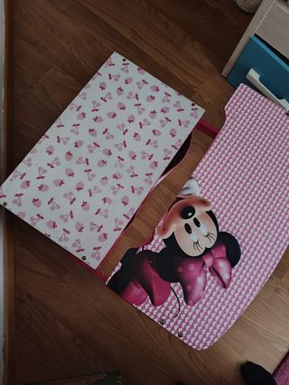 Banco Pupitre Infantil Madera Minnie