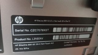 Ordenador HP Elite One 800 G2 23in