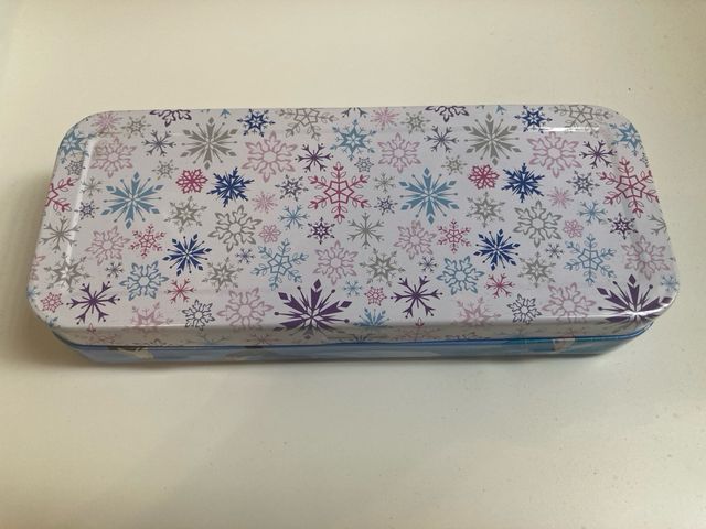 Estuche escolar metálico triple Frozen