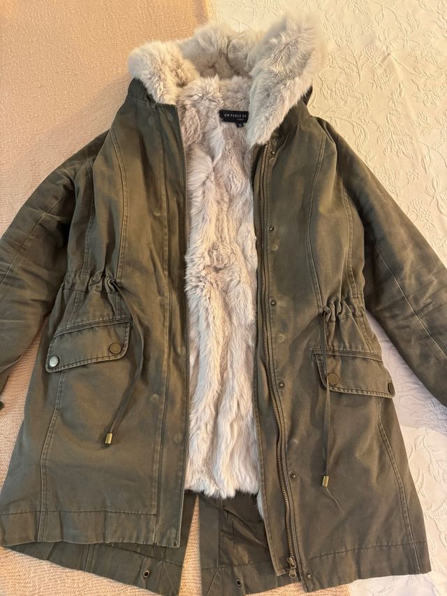 Parka com interior de pele