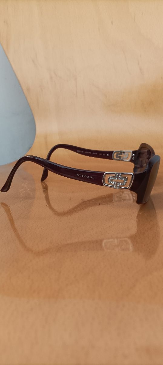 Gafas Bvlgari Morado/Plata con Cristales Graduados