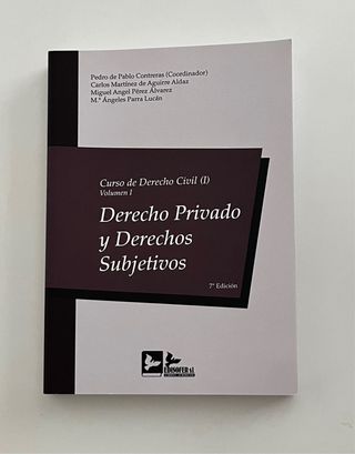 CURSO DERECHO CIVIL I - VOLUMEN I: DERECHO PRIV...