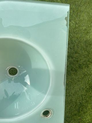 Pica de cristal color menta,con soporte plateado