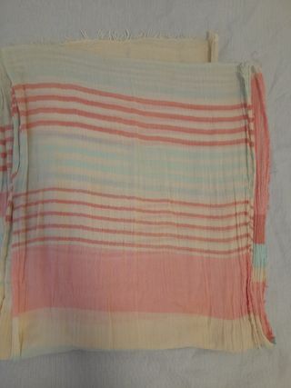 Fular rayas pastel
