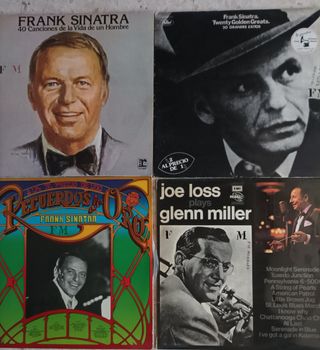 Lote 4 Vinilos Frank Sinatra y Joe Loss