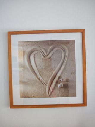 Cuadro Corazón en Arena