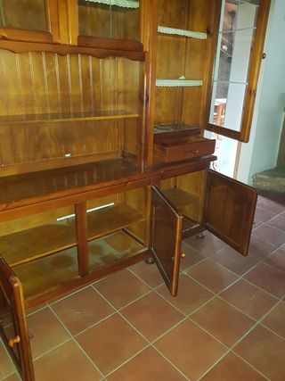 Aparador Vitrina Madera Maciza