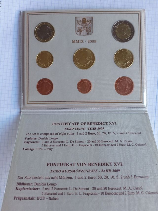 Euroset Vaticano 2009 80 Aniversario