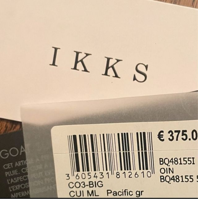 Chaqueta ikks estilo motero de piel de terciopelo