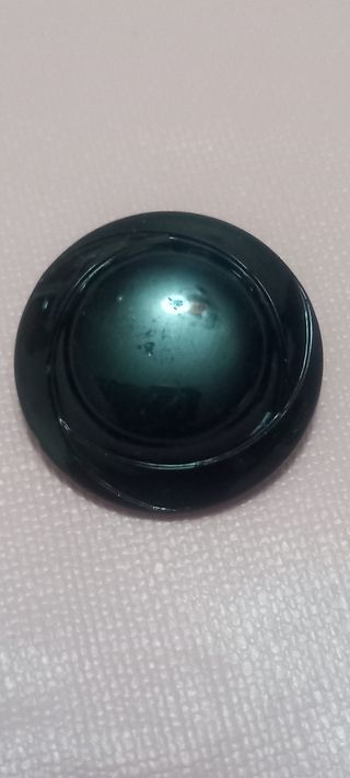 Botones antiguos cristal negro azabache