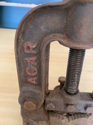 Prensa de tubos antigua ACAR N.º 2.