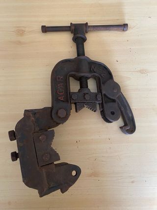 Prensa de tubos antigua ACAR N.º 2.