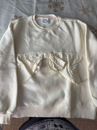 Felpa bambina con fiocco