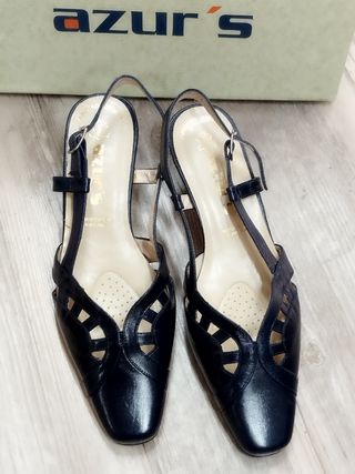 Sandalias Azur's Talla 37 Azul Marino