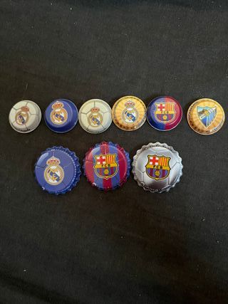 Chapas de fútbol: Messi, Ronaldo, Bale, Ramos