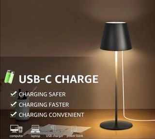 2x LAMPADA da tavolo LED ricaricabile a batteria