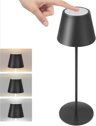 2x LAMPADA da tavolo LED ricaricabile a batteria