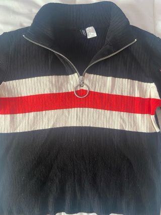 Camiseta de manga larga con cremallera