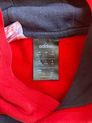 Sudadera Adidas Azul y Roja