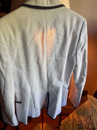 Blazer americana chaqueta Zara azul rayas talka S