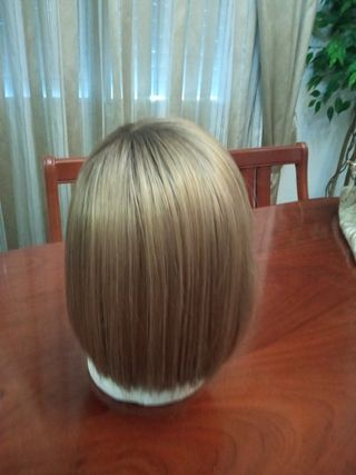 Peluca Oncológica Sintética Marrón