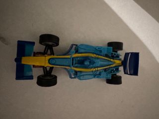 Coche Scalextric Azul y Amarillo