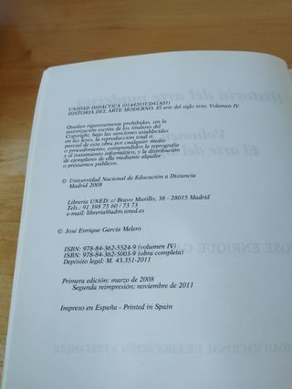 Historia del arte moderno volumen 4