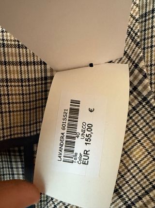 Chaqueta Lavandera cuadros 