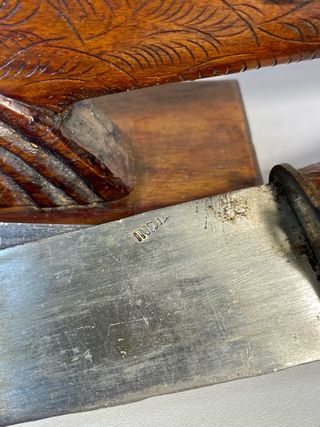 Scultura in legno a forma di uccello vintage India