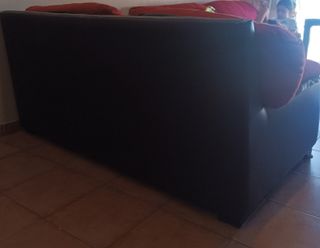 Sofá de 3 y 2 plazas rojo 