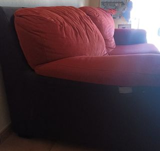 Sofá de 3 y 2 plazas rojo 