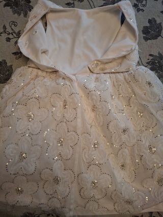 Vestito bambina 6/7 anni bianco