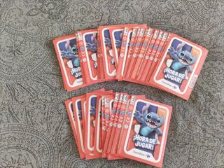 45 Sobres Cromos Disney Stitch Carrefour HoraJugar