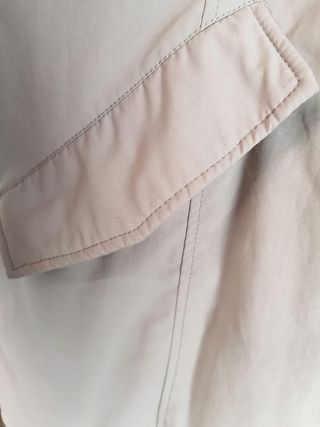 Cappotto piuma beige con cappuccio