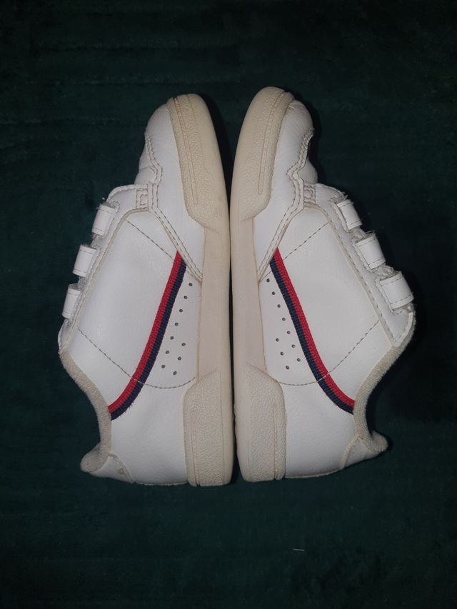 Zapatillas Adidas Blancas Velcro Niños