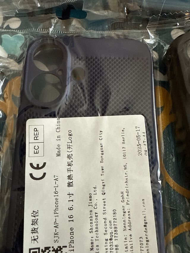 Fundas iPhone 16 (Azul)