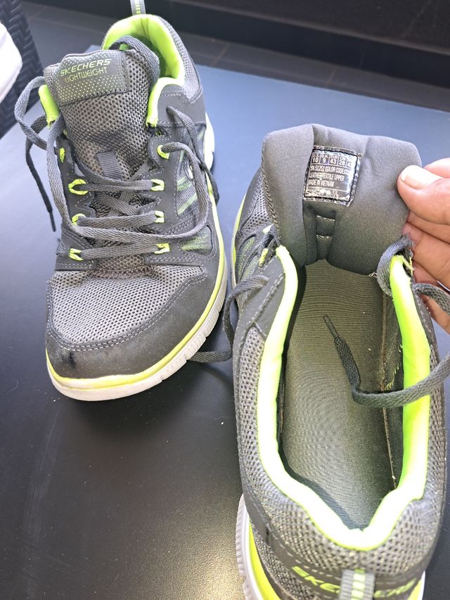 Zapatillas Skechers Hombre Gris/Verde