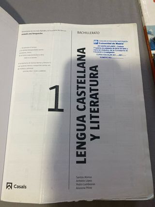 Lengua castellana y Literatura 1 Bachillerato (...