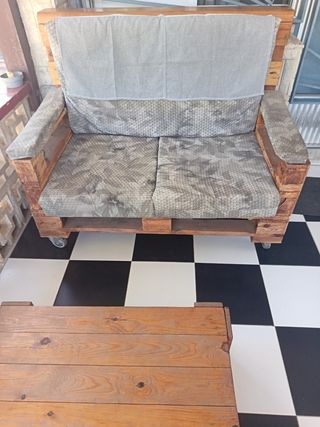 Oferta!!!! Conjunto Jardín Sillón y Mesa Madera 
