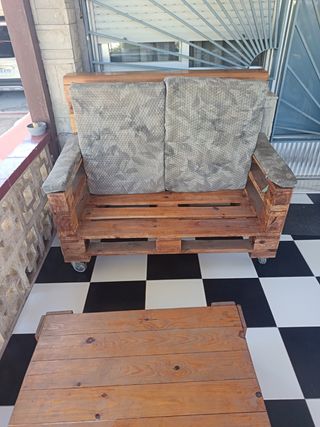 Oferta!!!! Conjunto Jardín Sillón y Mesa Madera 
