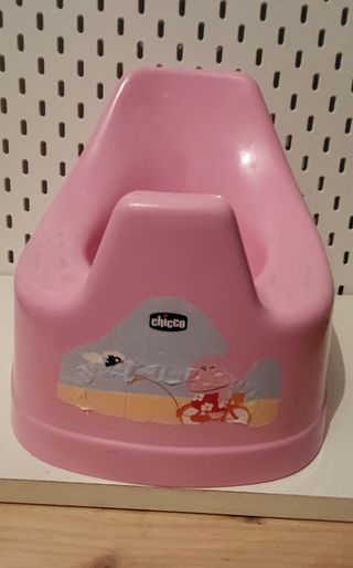 Primo vasino Chicco rosa. Lavato e igienizato.