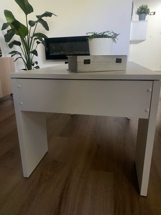 Mesa de centro elevable blanca